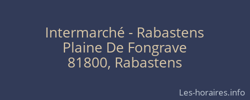 Intermarché - Rabastens