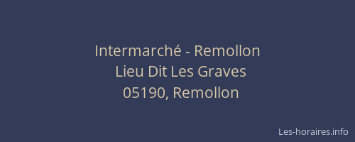 Intermarché - Remollon