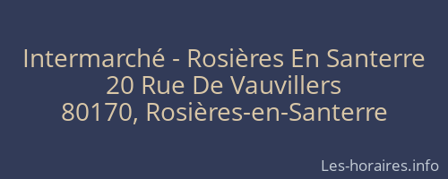 Intermarché - Rosières En Santerre