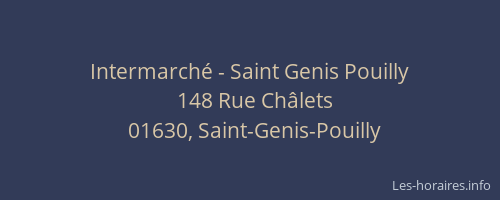 Intermarché - Saint Genis Pouilly