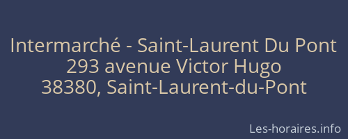 Intermarché - Saint-Laurent Du Pont