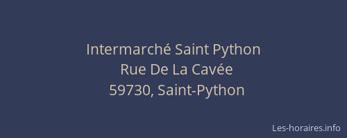 Intermarché Saint Python