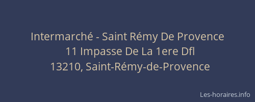 Intermarché - Saint Rémy De Provence