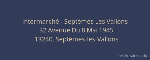 Intermarché - Septèmes Les Vallons