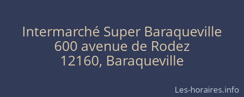 Intermarché Super Baraqueville