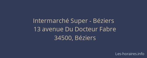 Intermarché Super - Béziers