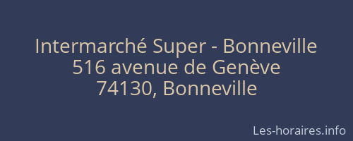 Intermarché Super - Bonneville