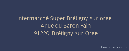 Intermarché Super Brétigny-sur-orge