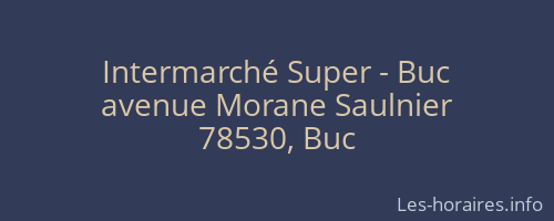 Intermarché Super - Buc