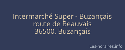 Intermarché Super - Buzançais
