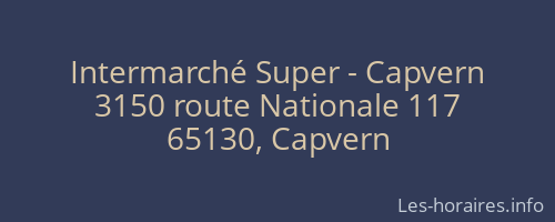 Intermarché Super - Capvern