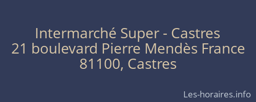 Intermarché Super - Castres