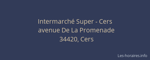 Intermarché Super - Cers