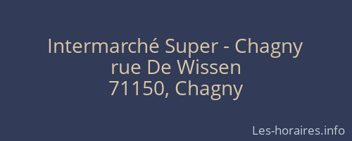 Intermarché Super - Chagny