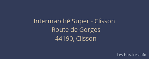Intermarché Super - Clisson