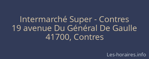 Intermarché Super - Contres