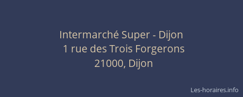 Intermarché Super - Dijon