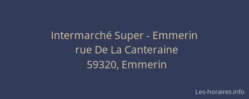 Intermarché Super - Emmerin