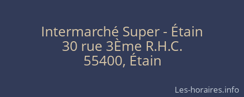 Intermarché Super - Étain