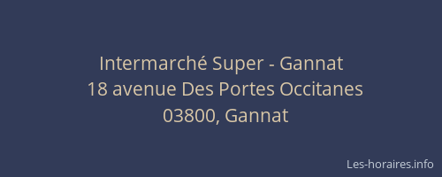 Intermarché Super - Gannat