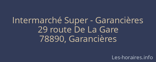 Intermarché Super - Garancières