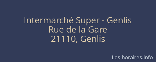Intermarché Super - Genlis