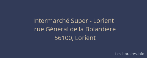 Intermarché Super - Lorient