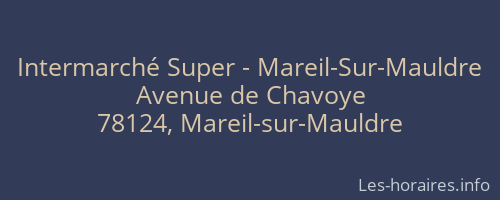 Intermarché Super - Mareil-Sur-Mauldre