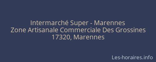 Intermarché Super - Marennes