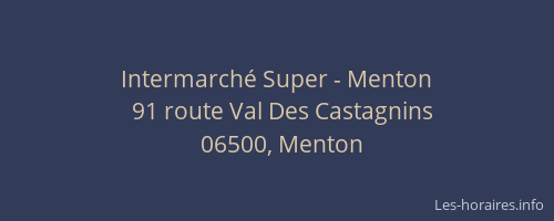 Intermarché Super - Menton