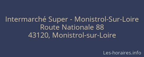Intermarché Super - Monistrol-Sur-Loire