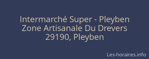 Intermarché Super - Pleyben