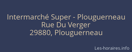 Intermarché Super - Plouguerneau