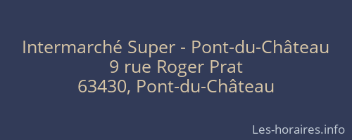 Intermarché Super - Pont-du-Château