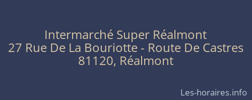 Intermarché Super Réalmont