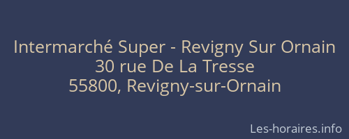 Intermarché Super - Revigny Sur Ornain