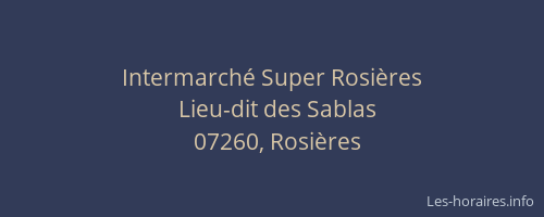 Intermarché Super Rosières
