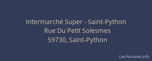 Intermarché Super - Saint-Python