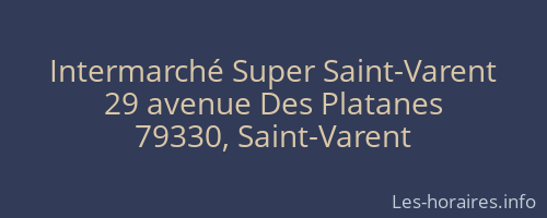 Intermarché Super Saint-Varent