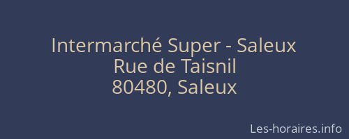 Intermarché Super - Saleux