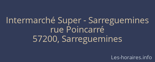 Intermarché Super - Sarreguemines