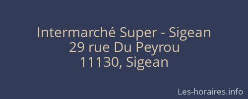 Intermarché Super - Sigean