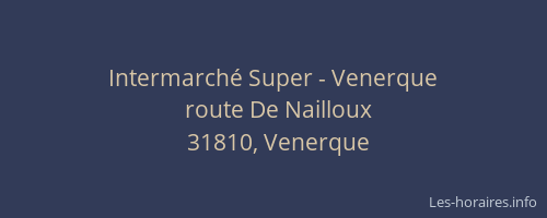 Intermarché Super - Venerque