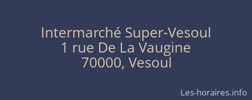 Intermarché Super-Vesoul