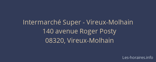 Intermarché Super - Vireux-Molhain