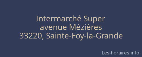 Intermarché Super