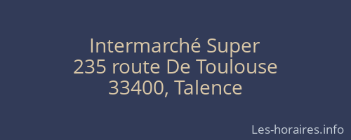 Intermarché Super