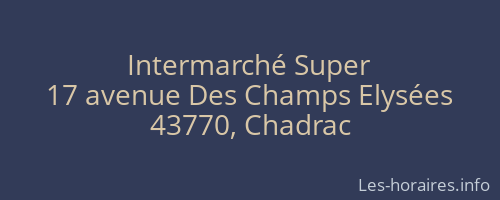 Intermarché Super