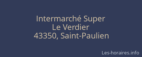 Intermarché Super