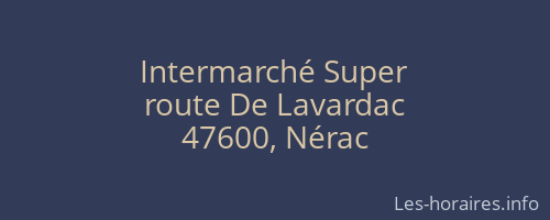 Intermarché Super
